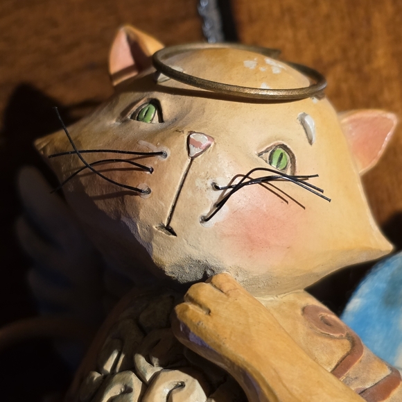 Jim Shore "Curiousity"  Whimsical Cat Angel. - Picture 4 of 5